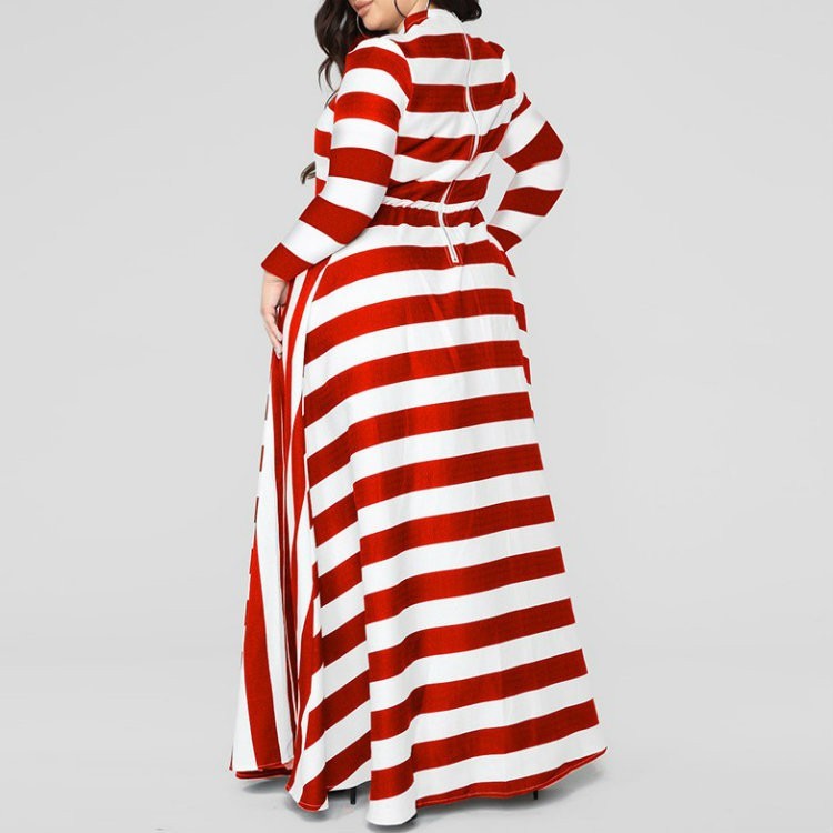 Marenza Striped Midi Dress