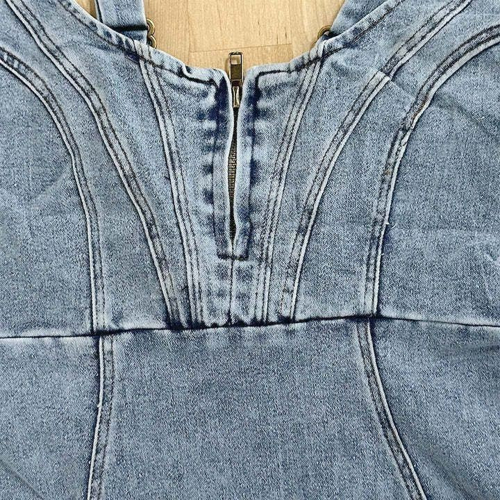 Marilei Denim Slit Dress